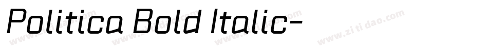 Politica Bold Italic字体转换